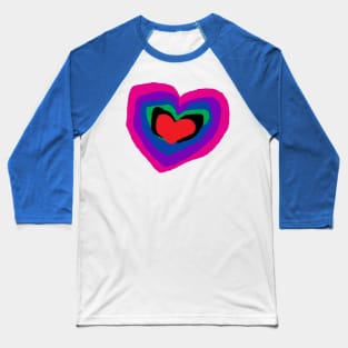 Heart T-Shirt Baseball T-Shirt
